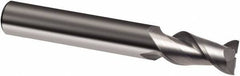 Guhring - 1", 1-1/2" LOC, 1" Shank Diam, 4" OAL, 2 Flute, Solid Carbide Square End Mill - Single End, Super-A Finish, Spiral Flute, 45° Helix, Right Hand Cut, Right Hand Flute, Series 3874 - USA Tool & Supply
