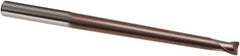 Guhring - 2mm, 3mm LOC, 6mm Shank Diam, 80mm OAL, 2 Flute, Solid Carbide Square End Mill - Single End, TiAlN Finish, Spiral Flute, 30° Helix, Right Hand Cut, Right Hand Flute, Series 3860 - USA Tool & Supply