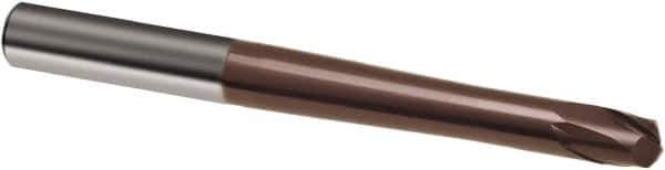 Guhring - 8mm, 7mm LOC, 10mm Shank Diam, 120mm OAL, 2 Flute, Solid Carbide Square End Mill - Single End, TiAlN Finish, Spiral Flute, 30° Helix, Right Hand Cut, Right Hand Flute, Series 3859 - USA Tool & Supply