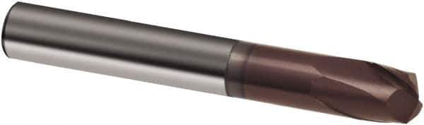 Guhring - 12mm, 10mm LOC, 12mm Shank Diam, 83mm OAL, 2 Flute, Solid Carbide Square End Mill - Single End, TiAlN Finish, Spiral Flute, 30° Helix, Right Hand Cut, Right Hand Flute, Series 3856 - USA Tool & Supply