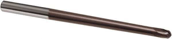 Guhring - 2mm, 3mm LOC, 6mm Shank Diam, 80mm OAL, 2 Flute, Solid Carbide Square End Mill - Single End, TiAlN Finish, Spiral Flute, 30° Helix, Right Hand Cut, Right Hand Flute, Series 3853 - USA Tool & Supply