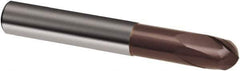Guhring - 12mm, 10mm LOC, 12mm Shank Diam, 83mm OAL, 2 Flute, Solid Carbide Square End Mill - Single End, TiAlN Finish, Spiral Flute, 30° Helix, Right Hand Cut, Right Hand Flute, Series 3848 - USA Tool & Supply