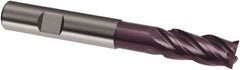 Guhring - 20mm, 38mm LOC, 20mm Shank Diam, 126mm OAL, 4 Flute, Solid Carbide Square End Mill - Single End, FIREX Finish, Spiral Flute, 35/38° Helix, Centercutting, Right Hand Cut, Right Hand Flute, Series 3838 - USA Tool & Supply