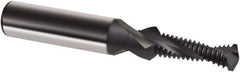 Guhring - M10x1.25 Metric Fine, 0.3465" Cutting Diam, 2 Flute, Solid Carbide Helical Flute Thread Mill - Internal Thread, 26.6mm LOC, 80mm OAL, 12mm Shank Diam - USA Tool & Supply