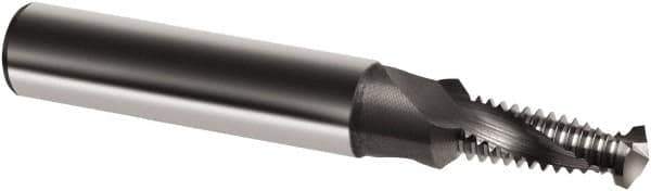 Guhring - M5x0.80 Metric, 0.1654" Cutting Diam, 2 Flute, Solid Carbide Helical Flute Thread Mill - Internal Thread, 7/16" LOC, 54mm OAL, 6mm Shank Diam - USA Tool & Supply