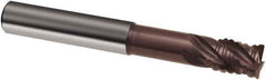 Guhring - 20mm, 26mm LOC, 20mm Shank Diam, 126mm OAL, 4 Flute, Solid Carbide Square End Mill - Single End, Nano-A Finish, Spiral Flute, 36/38° Helix, Centercutting, Right Hand Cut, Right Hand Flute, Series 3733 - USA Tool & Supply