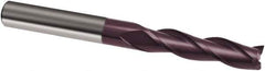 Guhring - 8mm, 40mm LOC, 8mm Shank Diam, 100mm OAL, 3 Flute, Solid Carbide Square End Mill - Single End, FIREX Finish, Spiral Flute, 30° Helix, Right Hand Cut, Right Hand Flute, Series 3680 - USA Tool & Supply