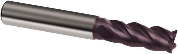 Guhring - 18mm, 38mm LOC, 20mm Shank Diam, 104mm OAL, 4 Flute, Solid Carbide Square End Mill - Single End, FIREX Finish, Spiral Flute, 40/42° Helix, Centercutting, Right Hand Cut, Right Hand Flute, Series 3629 - USA Tool & Supply