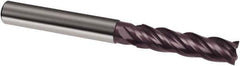 Guhring - 16mm, 65mm LOC, 16mm Shank Diam, 150mm OAL, 4 Flute, Solid Carbide Square End Mill - Single End, FIREX Finish, Spiral Flute, 35/38° Helix, Centercutting, Right Hand Cut, Right Hand Flute, Series 3627 - USA Tool & Supply