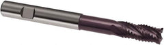 Guhring - 6mm, 13mm LOC, 6mm Shank Diam, 75mm OAL, 4 Flute, Solid Carbide Square End Mill - Single End, FIREX Finish, Spiral Flute, 30/32° Helix, Centercutting, Right Hand Cut, Right Hand Flute, Series 3600 - USA Tool & Supply