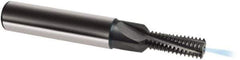 Guhring - M8x1.25 Metric, 0.252" Cutting Diam, 3 Flute, Solid Carbide Helical Flute Thread Mill - Internal Thread, 18.1mm LOC, 74mm OAL, 10mm Shank Diam - USA Tool & Supply