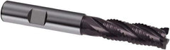Guhring - 8mm, 24mm LOC, 8mm Shank Diam, 75mm OAL, 4 Flute, Solid Carbide Square End Mill - Single End, FIREX Finish, Spiral Flute, 30/32° Helix, Centercutting, Right Hand Cut, Right Hand Flute, Series 3522 - USA Tool & Supply