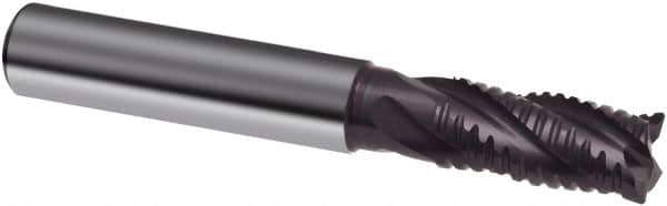 Guhring - 12mm, 26mm LOC, 12mm Shank Diam, 83mm OAL, 4 Flute, Solid Carbide Square End Mill - Single End, FIREX Finish, Spiral Flute, 30/32° Helix, Centercutting, Right Hand Cut, Right Hand Flute, Series 3507 - USA Tool & Supply