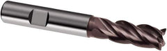 Guhring - 16mm, 32mm LOC, 15mm Shank Diam, 92mm OAL, 4 Flute, Solid Carbide Square End Mill - Single End, Super-A Finish, Spiral Flute, 35/38° Helix, Centercutting, Right Hand Cut, Right Hand Flute, Series 3499 - USA Tool & Supply