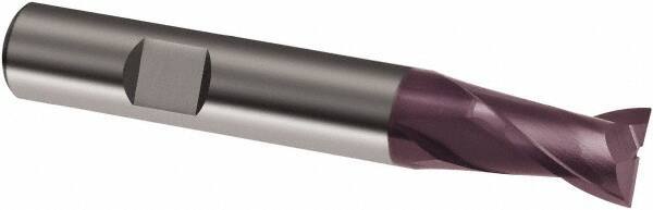 Guhring - 12mm, 22mm LOC, 12mm Shank Diam, 83mm OAL, 3 Flute, Solid Carbide Square End Mill - Single End, FIREX Finish, Spiral Flute, 30° Helix, Right Hand Cut, Right Hand Flute, Series 3364 - USA Tool & Supply