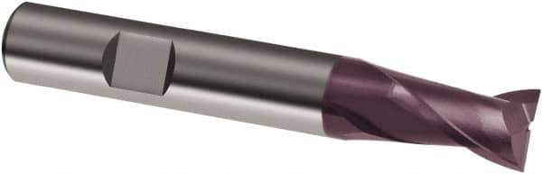 Guhring - 20mm, 32mm LOC, 20mm Shank Diam, 104mm OAL, 3 Flute, Solid Carbide Square End Mill - Single End, FIREX Finish, Spiral Flute, 30° Helix, Right Hand Cut, Right Hand Flute, Series 3364 - USA Tool & Supply
