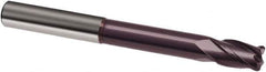 Guhring - 6mm, 9mm LOC, 6mm Shank Diam, 75mm OAL, 4 Flute, Solid Carbide Square End Mill - Single End, FIREX Finish, Spiral Flute, 30° Helix, Right Hand Cut, Right Hand Flute, Series 3362 - USA Tool & Supply