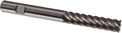 Guhring - 10mm, 40mm LOC, 10mm Shank Diam, 100mm OAL, 6 Flute, Solid Carbide Square End Mill - Single End, Uncoated, Spiral Flute, 45° Helix, Right Hand Cut, Right Hand Flute, Series 3313 - USA Tool & Supply