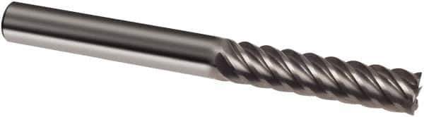 Guhring - 20mm, 65mm LOC, 20mm Shank Diam, 150mm OAL, 8 Flute, Solid Carbide Square End Mill - Single End, Uncoated, Spiral Flute, 45° Helix, Right Hand Cut, Right Hand Flute, Series 3312 - USA Tool & Supply