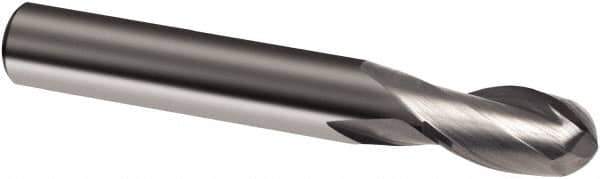 Guhring - 14mm, 22mm LOC, 14mm Shank Diam, 83mm OAL, 2 Flute, Solid Carbide Square End Mill - Single End, Uncoated, Spiral Flute, 30° Helix, Right Hand Cut, Right Hand Flute, Series 3308 - USA Tool & Supply