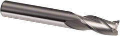 Guhring - 14mm, 22mm LOC, 14mm Shank Diam, 83mm OAL, 3 Flute, Solid Carbide Square End Mill - Single End, Uncoated, Spiral Flute, 30° Helix, Right Hand Cut, Right Hand Flute, Series 3307 - USA Tool & Supply
