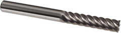 Guhring - 5/8", 2-1/4" LOC, 5/8" Shank Diam, 5" OAL, 6 Flute, Solid Carbide Square End Mill - Single End, Uncoated, Spiral Flute, 45° Helix, Right Hand Cut, Right Hand Flute, Series 3180 - USA Tool & Supply