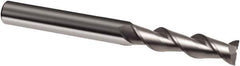 Guhring - 1/2", 2" LOC, 1/2" Shank Diam, 4-1/2" OAL, 2 Flute, Solid Carbide Square End Mill - Single End, Uncoated, Spiral Flute, 45° Helix, Right Hand Cut, Right Hand Flute, Series 3175 - USA Tool & Supply