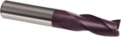 Guhring - 5/8", 1-1/4" LOC, 5/8" Shank Diam, 3-1/2" OAL, 3 Flute, Solid Carbide Square End Mill - Single End, FIREX Finish, Spiral Flute, 30° Helix, Right Hand Cut, Right Hand Flute, Series 3170 - USA Tool & Supply