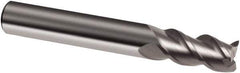 Guhring - 10mm, 19mm LOC, 10mm Shank Diam, 72mm OAL, 3 Flute, Solid Carbide Square End Mill - Single End, Uncoated, Spiral Flute, 45° Helix, Right Hand Cut, Right Hand Flute, Series 3203 - USA Tool & Supply