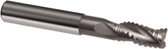 Guhring - 6mm, 13mm LOC, 6mm Shank Diam, 65mm OAL, 3 Flute, Solid Carbide Square End Mill - Single End, Uncoated, Spiral Flute, 29/30/31° Helix, Centercutting, Right Hand Cut, Right Hand Flute, Series 3470 - USA Tool & Supply