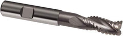 Guhring - 20mm, 38mm LOC, 20mm Shank Diam, 126mm OAL, 3 Flute, Solid Carbide Square End Mill - Single End, Uncoated, Spiral Flute, 29/30/31° Helix, Centercutting, Right Hand Cut, Right Hand Flute, Series 3471 - USA Tool & Supply