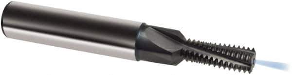Guhring - M12x1 Metric Fine, 0.3917" Cutting Diam, 4 Flute, Solid Carbide Helical Flute Thread Mill - Internal Thread, 25.5mm LOC, 90mm OAL, 14mm Shank Diam - USA Tool & Supply