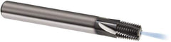 Guhring - 3/8-18 NPTF, 0.4921" Cutting Diam, 4 Flute, Solid Carbide Helical Flute Thread Mill - Internal Thread, 14.82mm LOC, 80mm OAL, 14mm Shank Diam - USA Tool & Supply