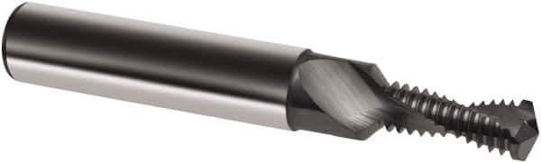 Guhring - M10x2.00 Metric, 0.3346" Cutting Diam, 2 Flute, Solid Carbide Helical Flute Thread Mill - Internal Thread, 22.5mm LOC, 80mm OAL, 12mm Shank Diam - USA Tool & Supply