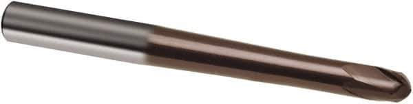 Guhring - 6mm, 6mm LOC, 8mm Shank Diam, 100mm OAL, 2 Flute, Solid Carbide Square End Mill - Single End, TiAlN Finish, Spiral Flute, 30° Helix, Right Hand Cut, Right Hand Flute, Series 3849 - USA Tool & Supply
