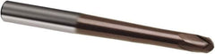Guhring - 2mm, 3mm LOC, 6mm Shank Diam, 80mm OAL, 2 Flute, Solid Carbide Square End Mill - Single End, TiAlN Finish, Spiral Flute, 30° Helix, Right Hand Cut, Right Hand Flute, Series 3849 - USA Tool & Supply