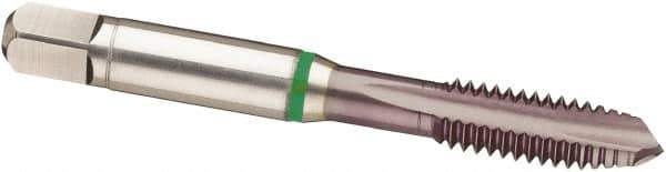 Guhring - 1/2-20 UNF, 4 Flute, TiCN Finish, Cobalt Spiral Point Tap - Plug Chamfer, Right Hand Thread, 3.381" OAL, 2B Class of Fit, Series 3947 - Exact Industrial Supply