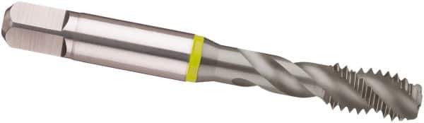 Guhring - M16x2.00 Metric 3 Flute 6H Modified Bottoming Spiral Flute Tap - Cobalt, MolyGlide Finish, 3.811" OAL, Right Hand Flute, Right Hand Thread, D6/D7, Series 3963 - USA Tool & Supply