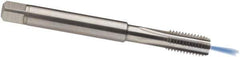 Guhring - #10-24 UNC, 3 Flute, Bright Finish, Solid Carbide Spiral Point Tap - Modified Bottoming Chamfer, Right Hand Thread, 2.756" OAL, 2B Class of Fit, Series 4118 - Exact Industrial Supply