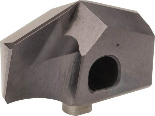 Guhring - Series 4112, 17/32" Diam Grade K/P 140° Replaceable Drill Tip - Carbide, Nano-FIREX Finish, 130 Seat Size - USA Tool & Supply