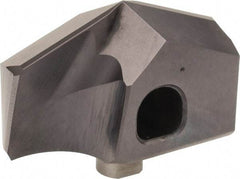 Guhring - Series 4112, 17/32" Diam Grade K/P 140° Replaceable Drill Tip - Carbide, Nano-FIREX Finish, 130 Seat Size - USA Tool & Supply