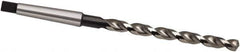Guhring - 10.3mm, 1MT 130° Point High Speed Steel Taper Shank Drill Bit - Oxide Finish, 116mm Flute Length, 197mm OAL, Parabolic Flute, Series 551 - USA Tool & Supply