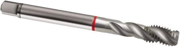 Guhring - M14x1.50 Metric Fine 3 Flute 6H Modified Bottoming Spiral Flute Tap - Cobalt, Bright Finish, 100mm OAL, Right Hand Flute, Right Hand Thread, D4/D5, Series 835 - Exact Industrial Supply