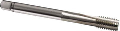 Guhring - M16x1.50 Metric Fine 6H 3 Flute Bright Finish Cobalt Straight Flute Machine Tap - Modified Bottoming, Right Hand Thread, 100mm OAL, D4/D5 Limit, Oversize - USA Tool & Supply