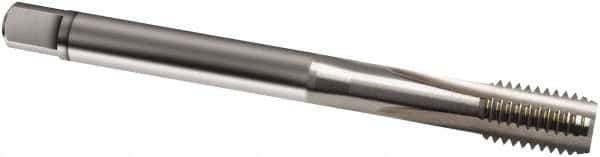 Guhring - M22x1.00 Metric Fine 6H 4 Flute Bright Finish Cobalt Straight Flute Machine Tap - Modified Bottoming, Right Hand Thread, 125mm OAL, D6/D7 Limit, Oversize - USA Tool & Supply