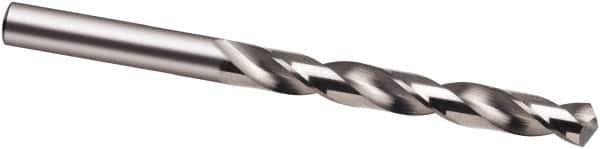 Guhring - #6 118° Solid Carbide Jobber Drill - Bright Finish, Right Hand Cut, Spiral Flute, 86mm OAL, Faceted Point - USA Tool & Supply