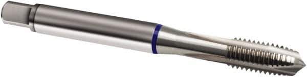 Guhring - #12-24 UNC, 3 Flute, Bright Finish, Cobalt Spiral Point Tap - Plug Chamfer, Right Hand Thread, 80mm OAL, 2B Class of Fit, Series 1980 - Exact Industrial Supply