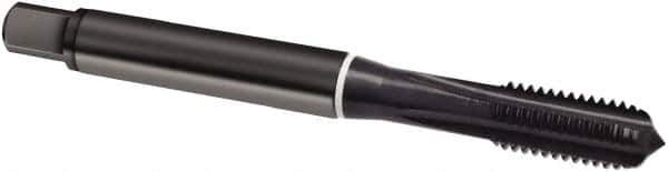 Guhring - #10-24 UNC, 4 Flute, Oxide Finish, Cobalt Spiral Point Tap - Modified Bottoming Chamfer, Right Hand Thread, 70mm OAL, 2B Class of Fit, Series 1979 - Exact Industrial Supply