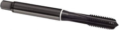 Guhring - #12-24 UNC, 4 Flute, Oxide Finish, Cobalt Spiral Point Tap - Modified Bottoming Chamfer, Right Hand Thread, 80mm OAL, 2B Class of Fit, Series 1979 - Exact Industrial Supply