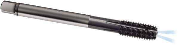 Guhring - M18x2.50 Metric 6HX D14/D15 Thread Limit Modified Bottoming Thread Forming Tap - Solid Carbide, TiCN Finish, 125mm OAL, Series 1931 - USA Tool & Supply